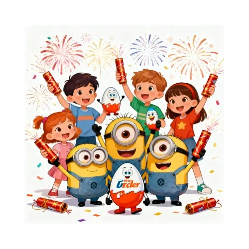 Fancy novelties firecracker set with colorful festive packaging