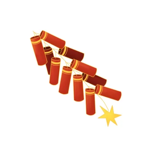 Sound crackers firecracker pack creating loud explosive effects