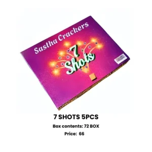 7 shots fireworks 5pcs Sivakasi
