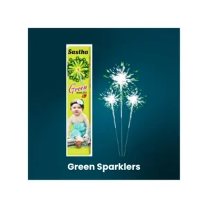 7, 10, 12, 15, 30. 50 CM green sparklers Sivakasi