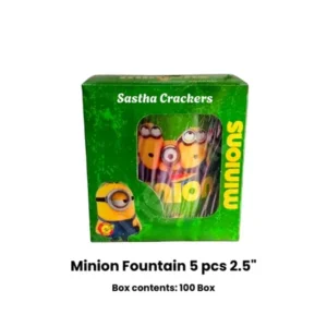 Minion fountain crackers 2.5 inch 5pcs Sivakasi