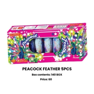 Peacock feather fireworks 5pcs Sivakasi