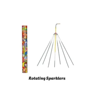 Rotating sparklers fireworks Sivakasi