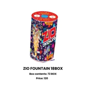 Zio fountain fireworks 18 box wholesale Sivakasi